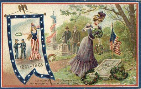 Vintage Memorial Day postcard
