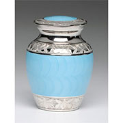 Blue and Silver Infant Urn Blue and Silver Infant Urn