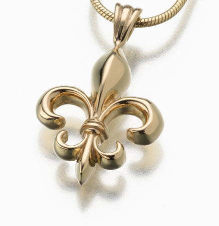  Necklace on Jewelry Urns  French Fleur De Lis Urn Necklace