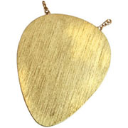 Gold Guitar Pick Keepsake Urn Necklace Gold Guitar Pick Keepsake Urn Necklace