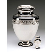 Elegant White Cremation Urn Elegant White Cremation Urn