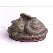 Bronze Angel Cat Urn Bronze Angel Cat Urn