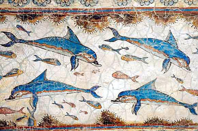 akrotiri dolphins dolphin fresco