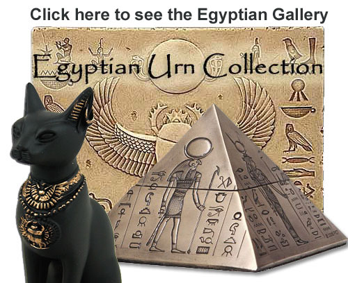 Egyptian urns for ashes