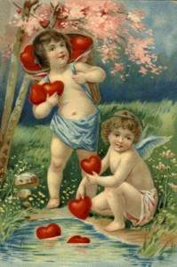 vintage valentine postcard