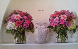 floral urn display