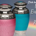 pink purple urns for ashes