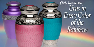 colorful urns for ashes