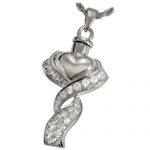 Heart cremation jewelry for ashes