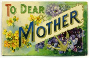 Dear Mother Vintage Postcard