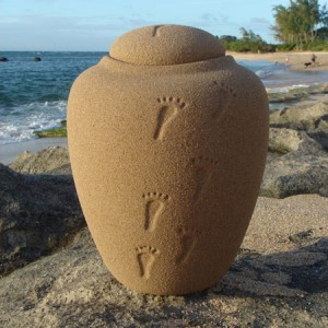 Sand urn for ashes