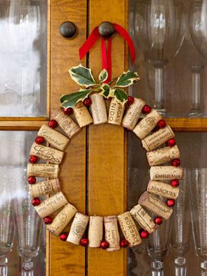 DIY Cork wreath