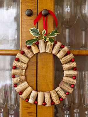 Cork wreath DIY Cork wreath