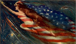 vintage patriotic postcard