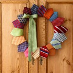 Neck tie wreath