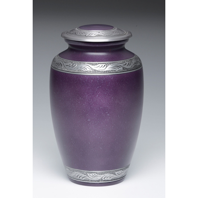 purple urn for ashes