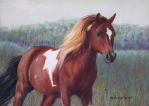 pastel horse memorial painting