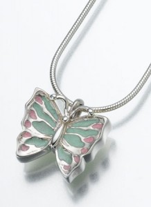 butterfly urn pendant