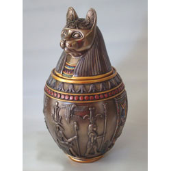bastet egyptian pet urn