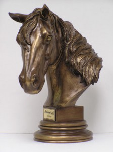 Horse cremation urn