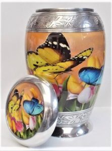 butterfly urn for ashes