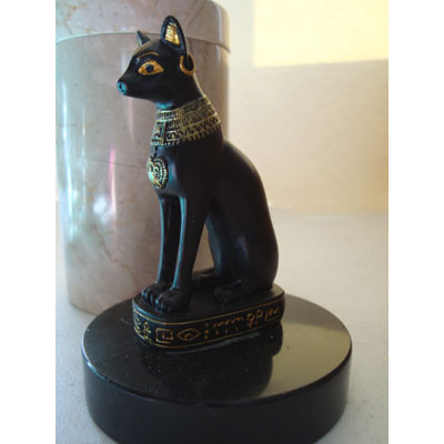 Egyptian Bastet Cat Memorial Urn Canopic Jar Goddess HONOR YOUR BELOVED CAT 