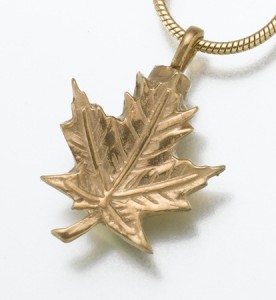leaf urn necklace