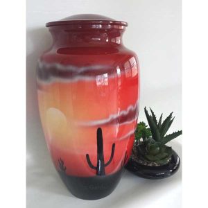 desert sunset cremation urn for ashes