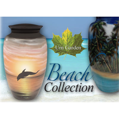 beach cremation urns