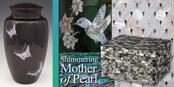 Mother of Pearl Urns