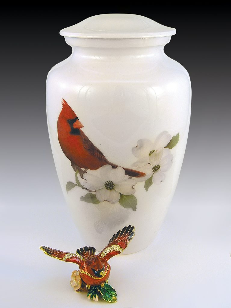 cardinal urn for ashes