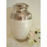White-Pearl-Cremation Urn-for-Ashes