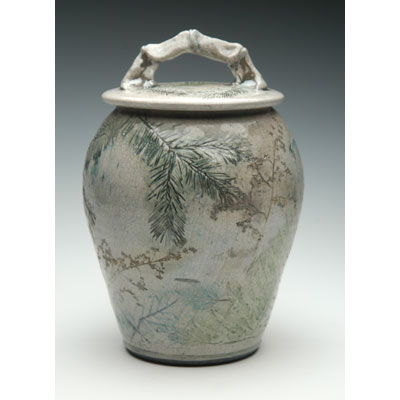 pottery cremation urn for ashes