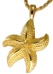 starfish cremation jewelry necklace