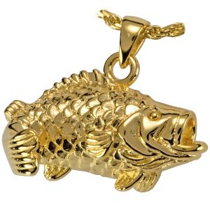 fishing cremation urn jewelry pendant 