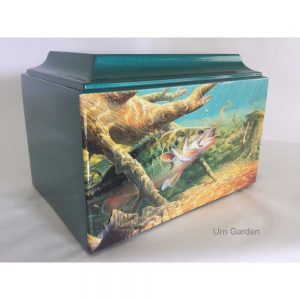 fishing cremation box for ashes