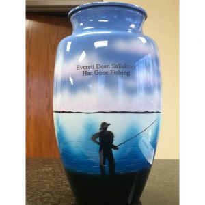 gone fishing cremation urn for ashes