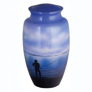 gone fishing cremation urn for ashes