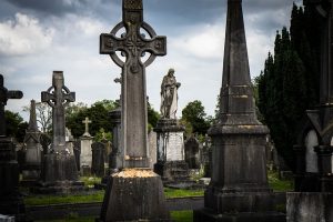 celtic cross grave stone
