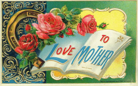 vintage mothers day postcard