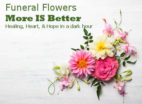 power of flowers at funeral