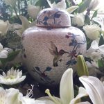 hummingbird urn wreath