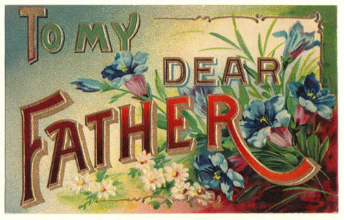 vintage fathers day postcards