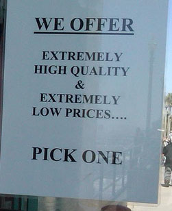 high quality low price