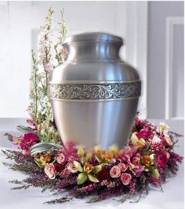 cremation urn wreath