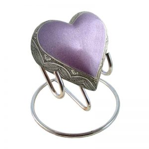 purple heart pet urn for ashes