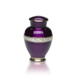 Purple Mother of Pearl Adult Cremation Urn