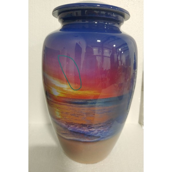 Imperfect Purple Sunset Siesta Key Beach and Ocean Urn Imperfect Purple Sunset Siesta Key Beach and Ocean Urn