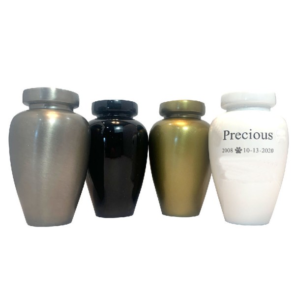 Small American Made Metal Pet Urn