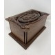 Angel Wings Cherry Wood Cremation Box for Ashes 